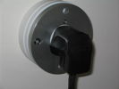 The Lens UK AC power outlet