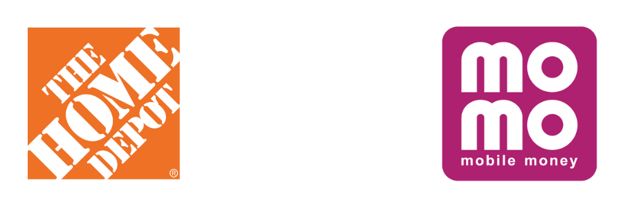 Logo Home Depot & Logo MoMo
