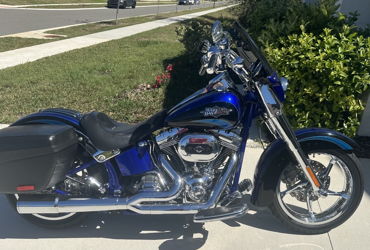 2011 HARLEY-DAVIDSON FLSTSE2 CVO SOFTAIL CONVERTIBLE motorcycle for rent near Ruskin, FL