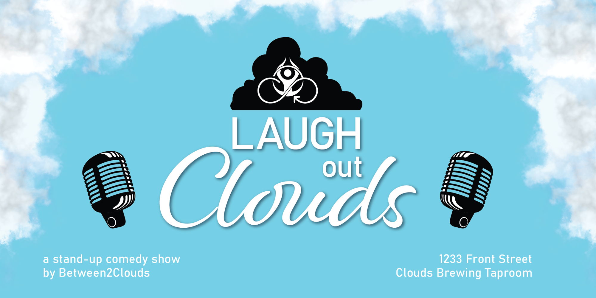 Laugh Out Clouds: a stand up comedy show promotional image