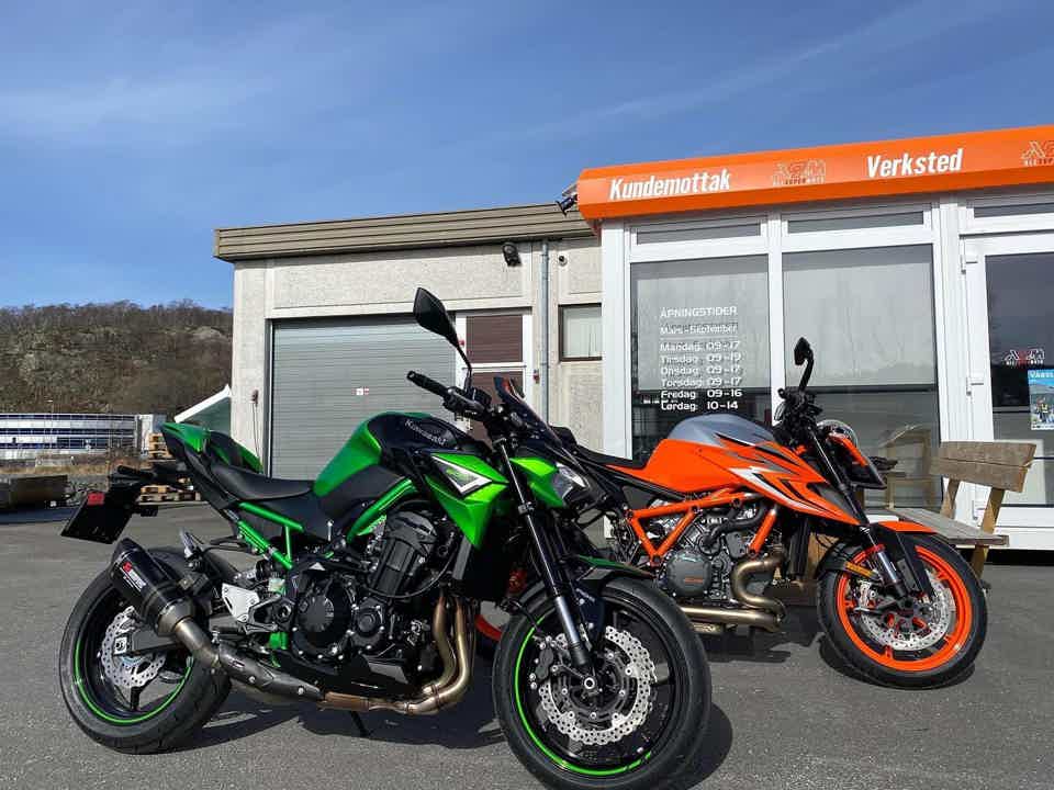 Demo motorsykler KTM KAWASAKI og Husqvarna