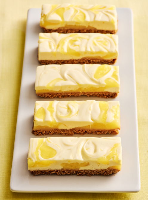 Marbled Lemon Cheesecake Bars