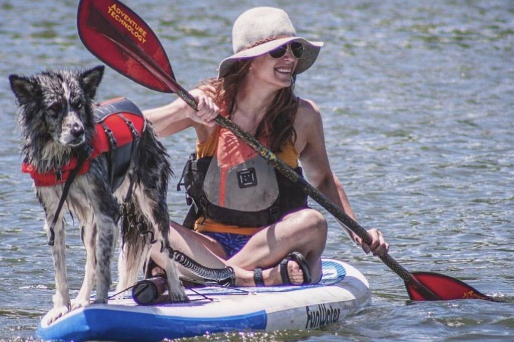 Your dog need a life jacket with paddleboards in Canada lake