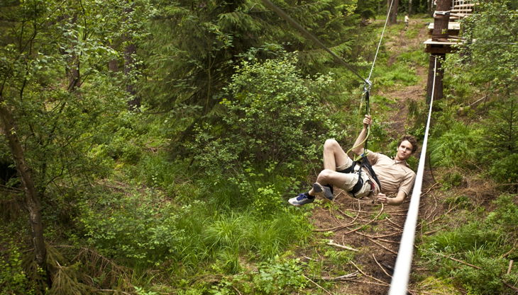 bester geburtstagde kletterwald weiherhof bäume seilrutsche gebüsch