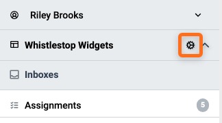 Manage button next to the Organization name in the Navigation pane