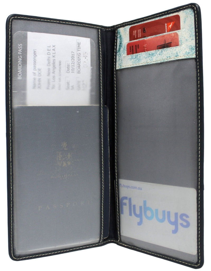 Quality Full Grain Genuine Leather Passport Holder / Travel Wallet - Image 3