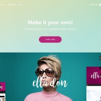 Онлайн конструктор сайтов Jimdo - качественный дизайн