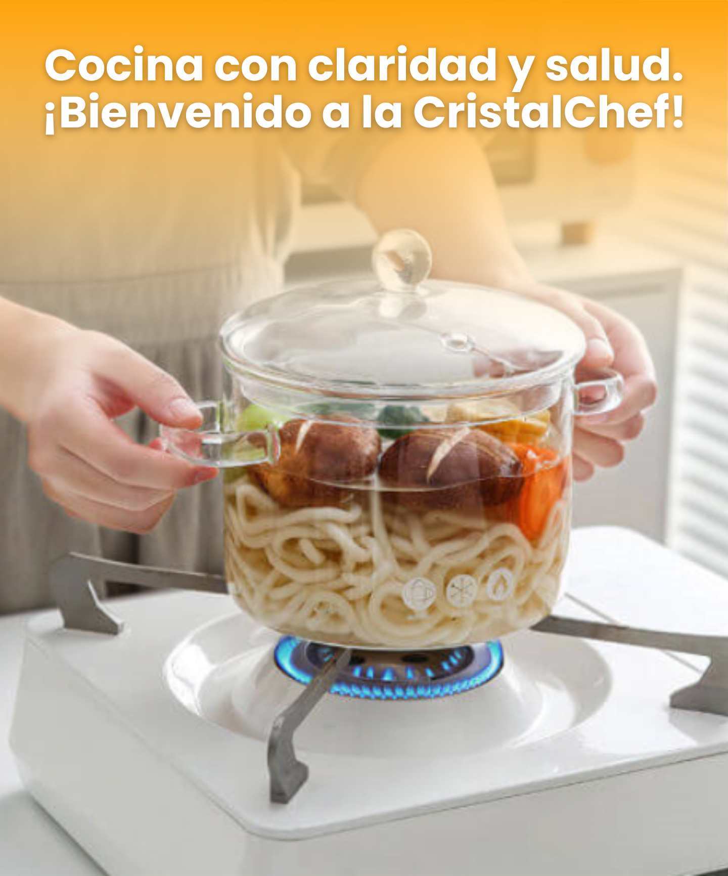 Olla de vidrio CristalChef