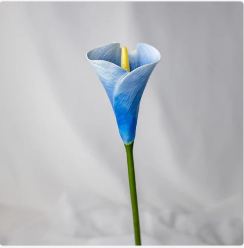 Blue Halo Mini Calla Lily - Realistic Artificial Flowers - Image 3