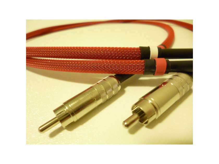 Schmitt Custom Audio RCA Interconnects Mogami/Switchcraft 1 meter 1 pair