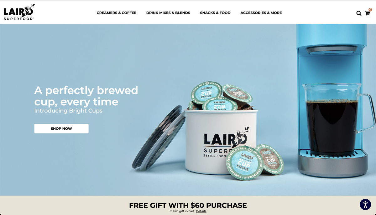 Screenshot of Clean and simple. An example of a food website with lots of products. , from the food websites collection.