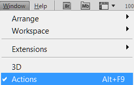 Как установить операции (actions) в Фотошоп