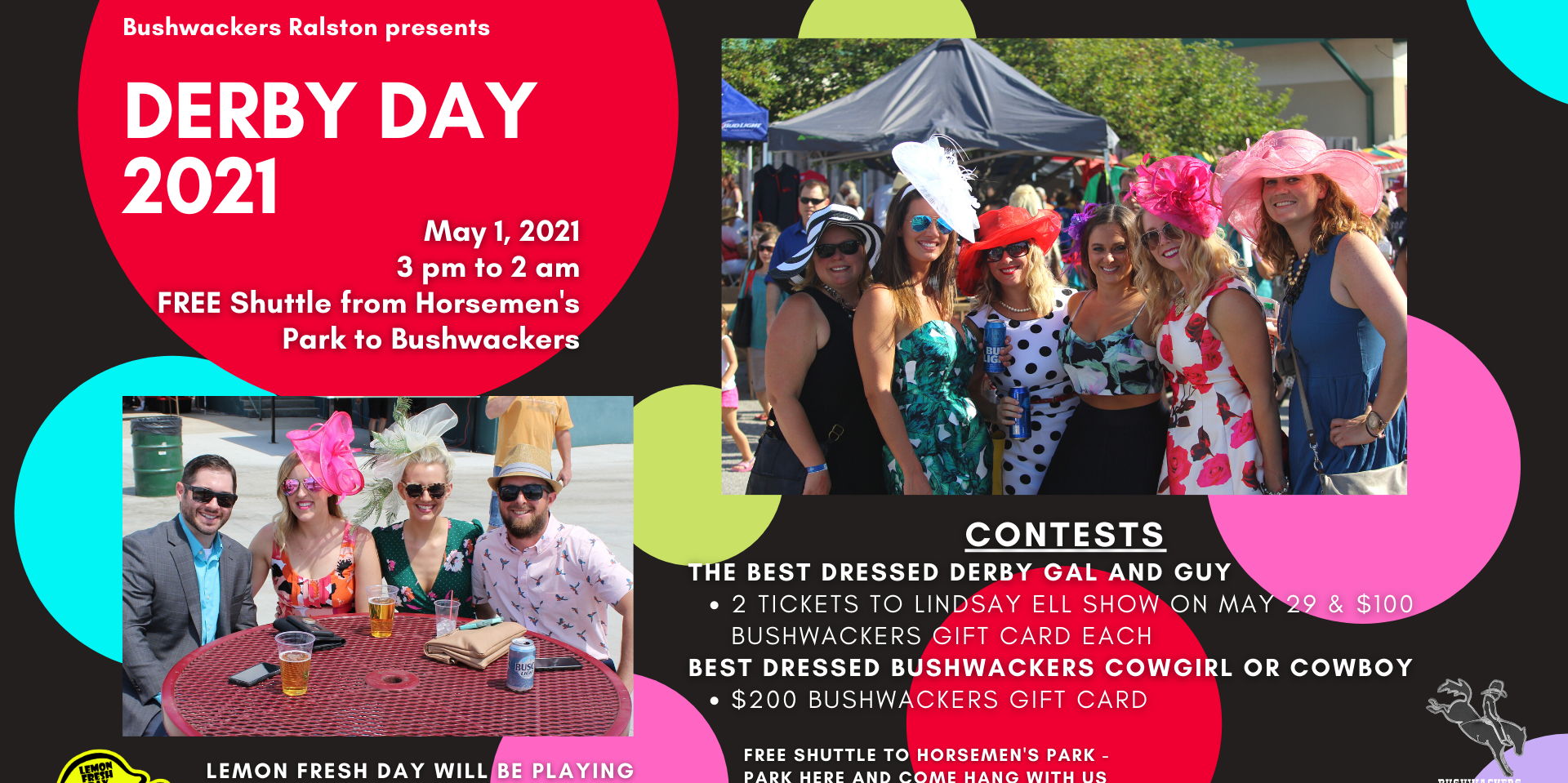 Derby Day at Bushwackers!  promotional image