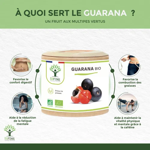 Guarana bio - 2 x 60