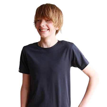 Calin'Kid kurzärmliges T-Shirt für Kinder - Marineblau - 2 Jahre