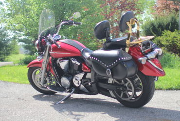 2007 YAMAHA V STAR 1300 TOURER RAVEN/RED motorcycle for rent near Chagrin Falls, OH