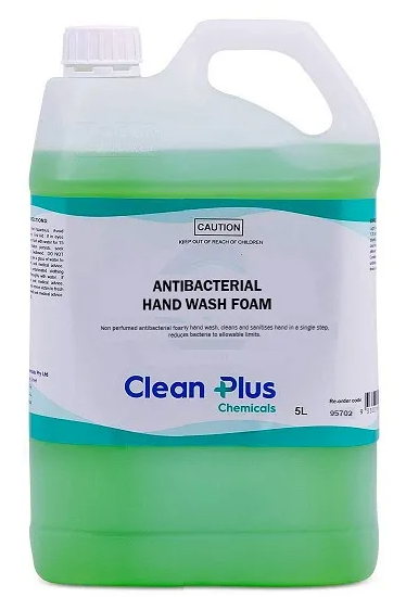 5L Clean Plus Antibacterial Foam Soap 95602