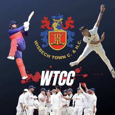 WISBECH TOWN CRICKET CLUB Cricket Club Logo