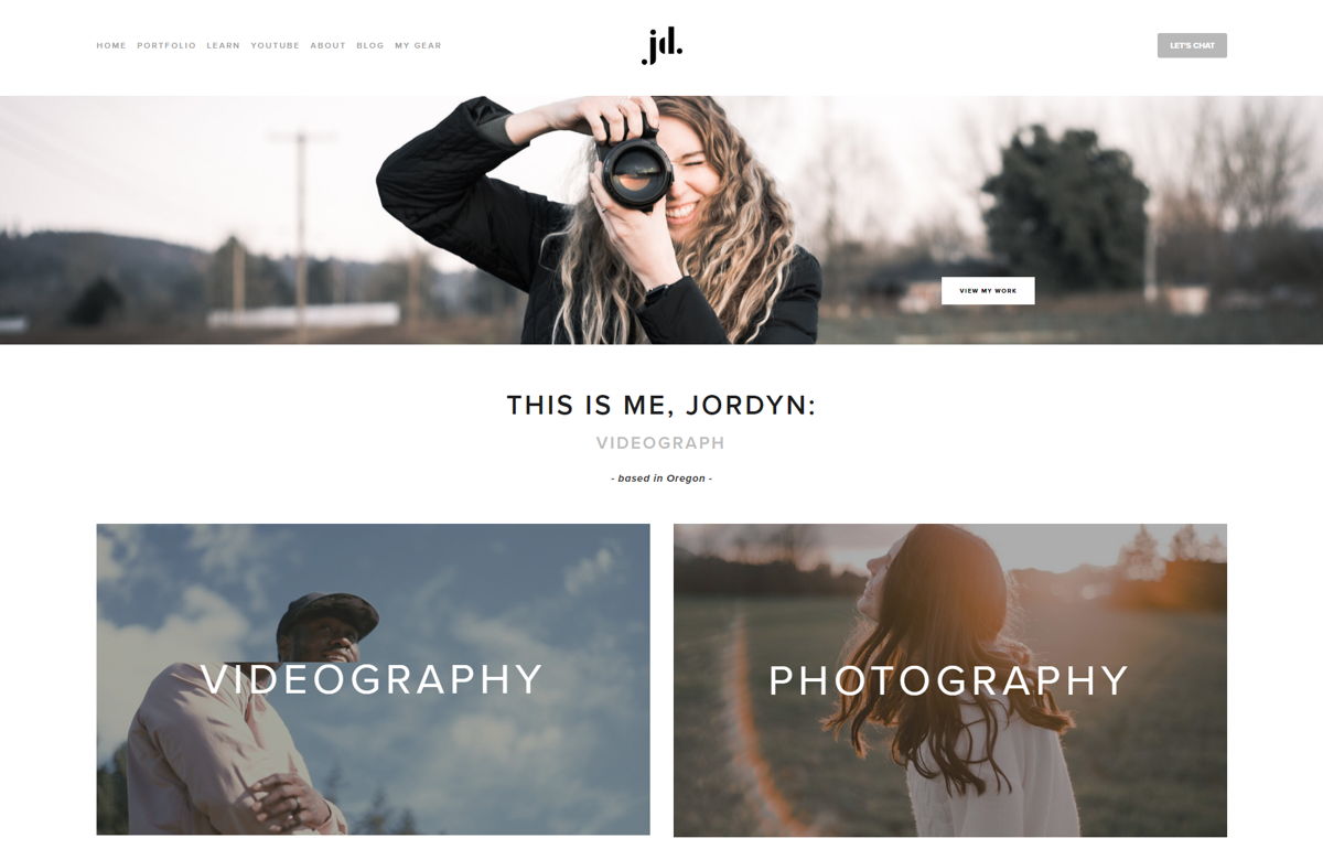 Screenshot of Jordyn Dunseath, from the videography websites collection.