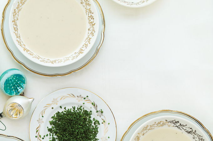 Crème de chou-fleur à la ciboulette