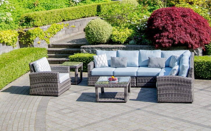 Ratana Portfino All Weather Wicker Outdoor Patio Sectional Seating