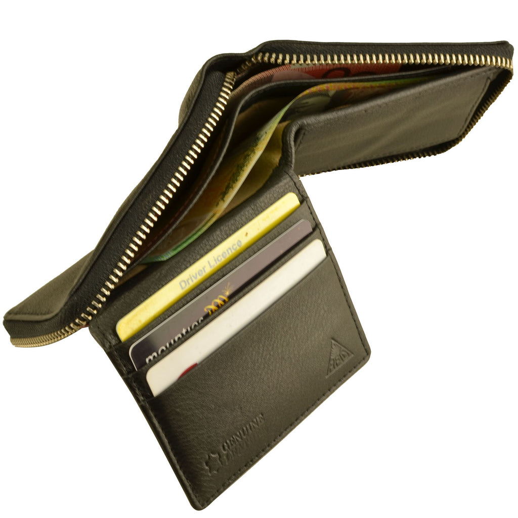 RFID Lined Cow Hide Leather Wallet Style 11011 - Image 4