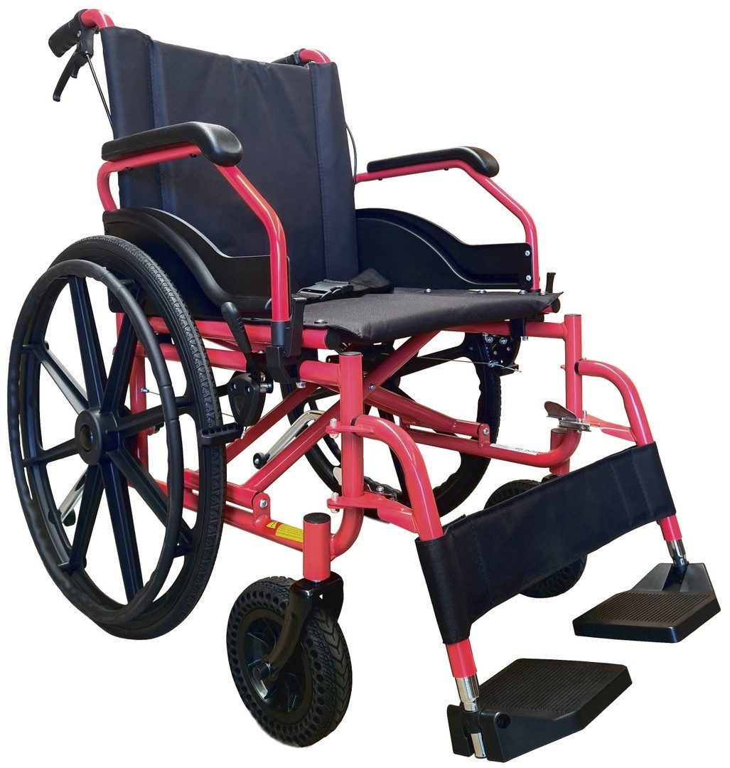 1.22" Heavy Duty Lightweight Steel Wheelchair (180kgs)