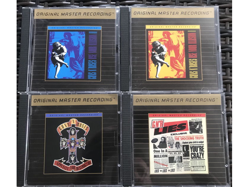 Guns N’ Roses MFSL Gold Ultradisc II Use your Illusion I Lies Appetite for Dest..