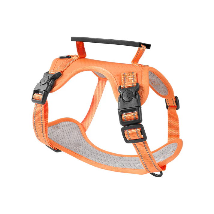 Orange Reflective Dog Harness with Leash, No-Pull Vest Harness for Dogs, Adjustable Dog Vest with Handle, Walking Training Pet Harness