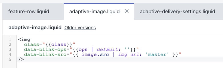 Code of the Adaptive Delivery component in Shopify integration Adaptive Delivery component in Shopify integration