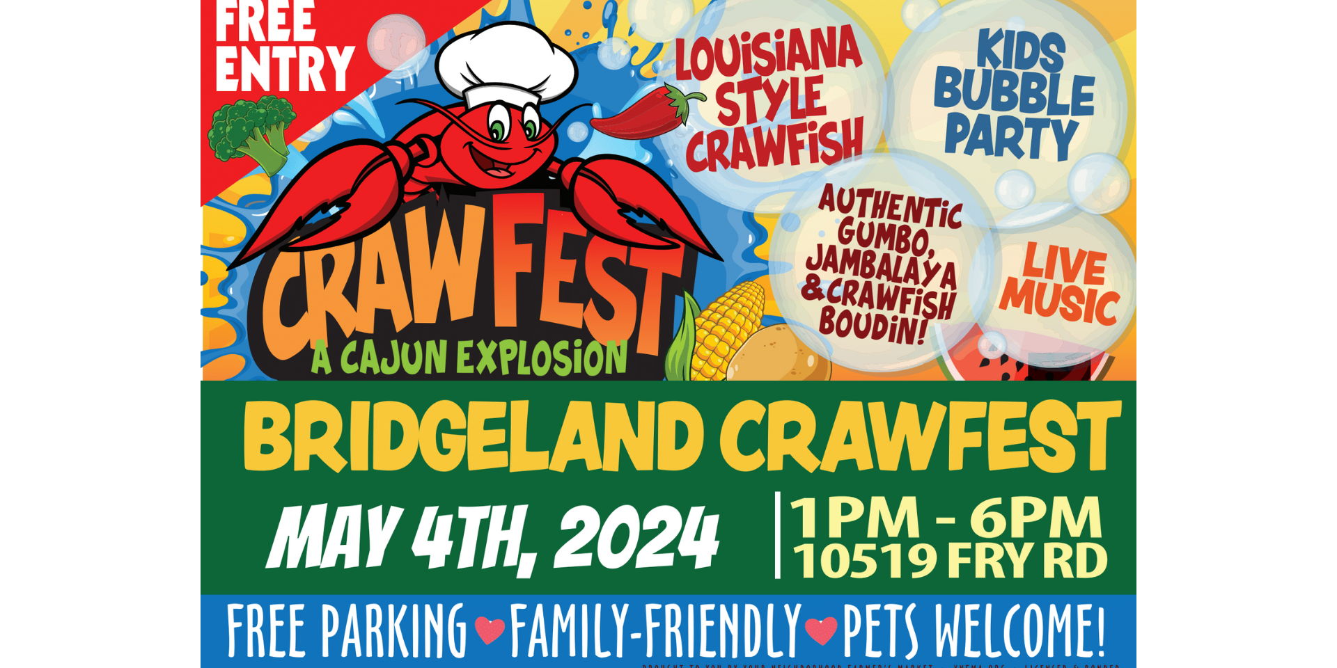 Bridgeland Crawfest 2024 promotional image