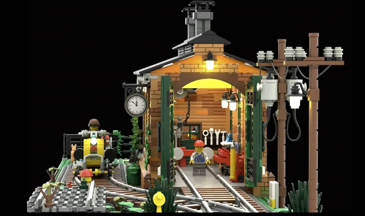 THE OLD TRAIN ENGINE SHED
