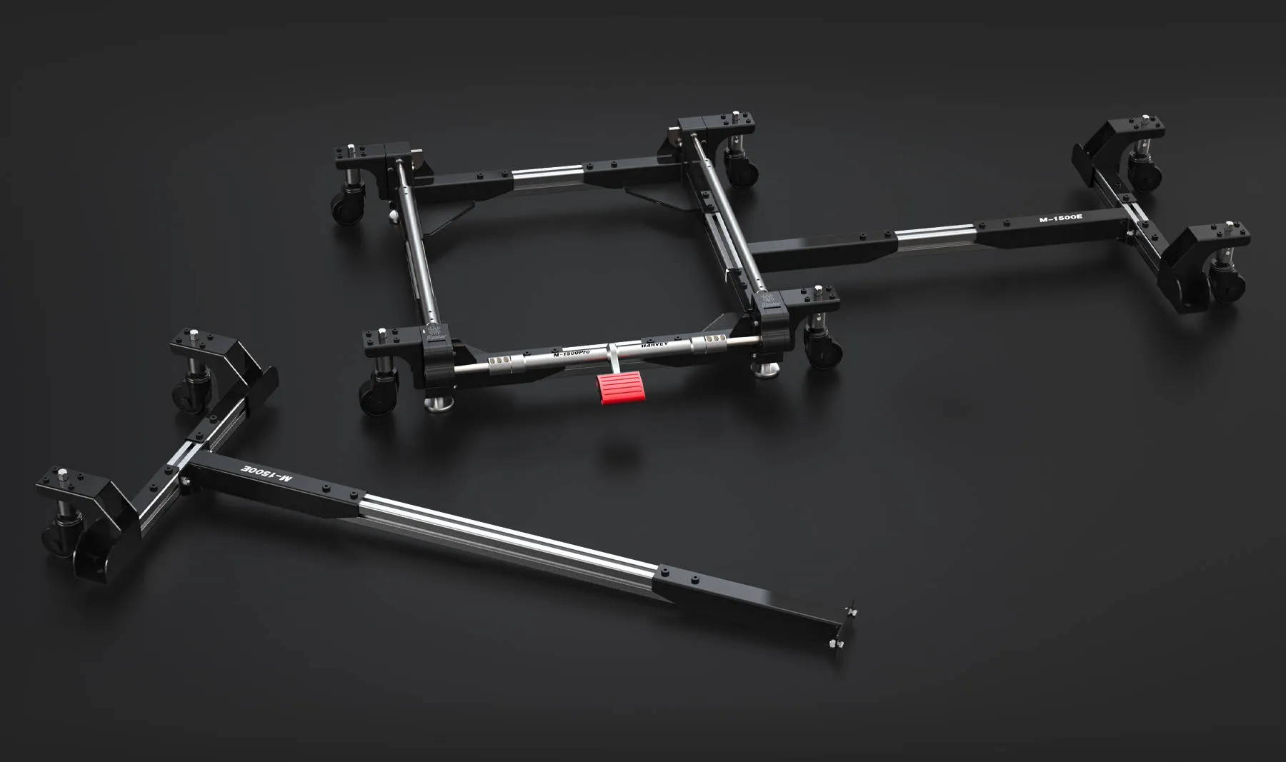 mobile base woodworking machinery mobility system Spider M-1500E Extension Kit for machines with support feet like table saws provides seamless movement