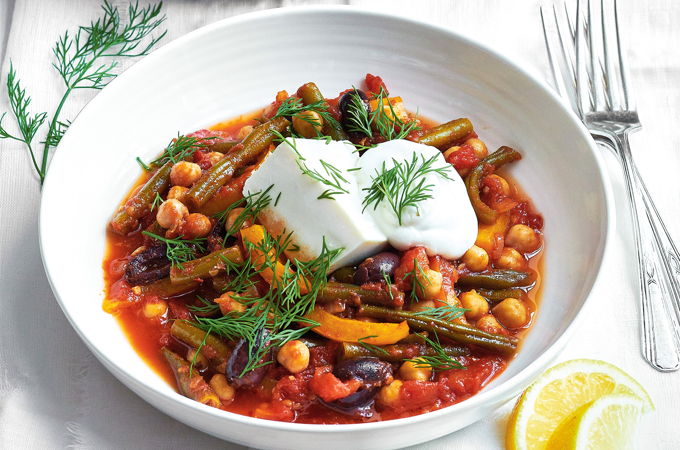 Stewed Vegetables with Tomato and Silken Tofu