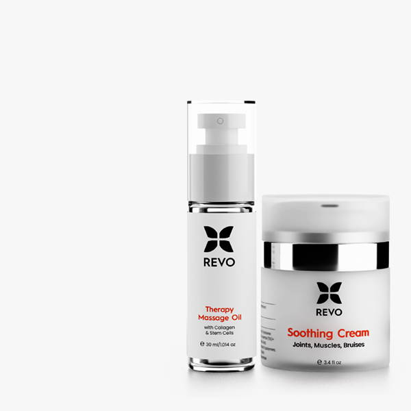 REVO Therapy Enhancer Kit — Therapy Massage Oil and Soothing Cream