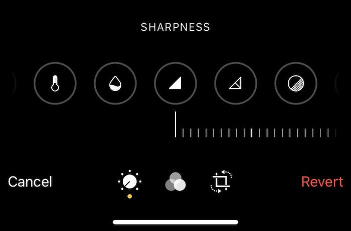 "Sharpness" tool in iOS