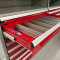Industrial Shelving with Drawers and Dividers