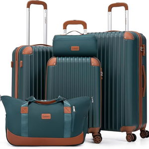 Luggage Sets 5 Piece Suitcases with Wheels, Suitcase Set ABS Hard Case Luggage with TSA Lock Spinner Wheels Durable Travel Luggage