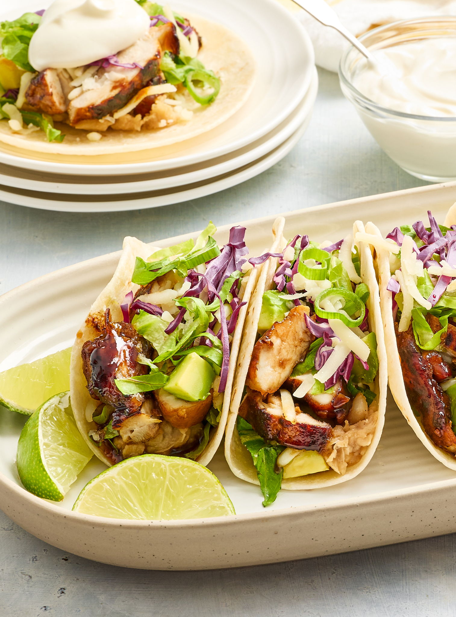 Honey-Garlic Chicken Tacos | RICARDO