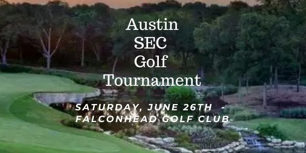 2021 Austin SEC Club Golf Tournament promotional image