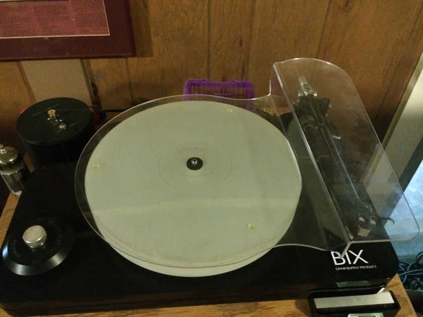 BIX DIY Turntable and extras Michell cover, clamp, etc.  exc. condition no longer made
