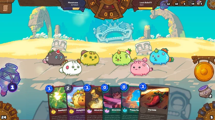 Axie infinity creatures ready to play