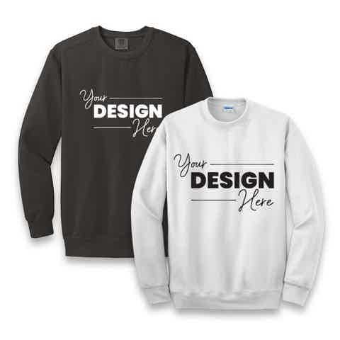 Bulk Wholesale Custom Crewneck Sweatshirts printed with logo for your business or event