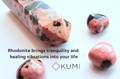 Rhodonite brings tranquility and healing vibrations into your life