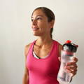Laetitia BOES with OKO EUROPE ultra-filtering water bottle