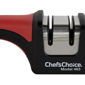 Chef'sChoice 463 Pronto Hone for 15-Degree Serrated and Straight Knives Diamond Abrasives Fast Sharpening, 2-Stage, Black