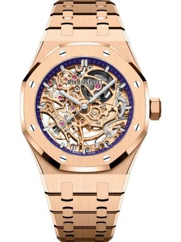 Royal Oak 37 Double Balance Wheel Openworked Pink Gold / Purple