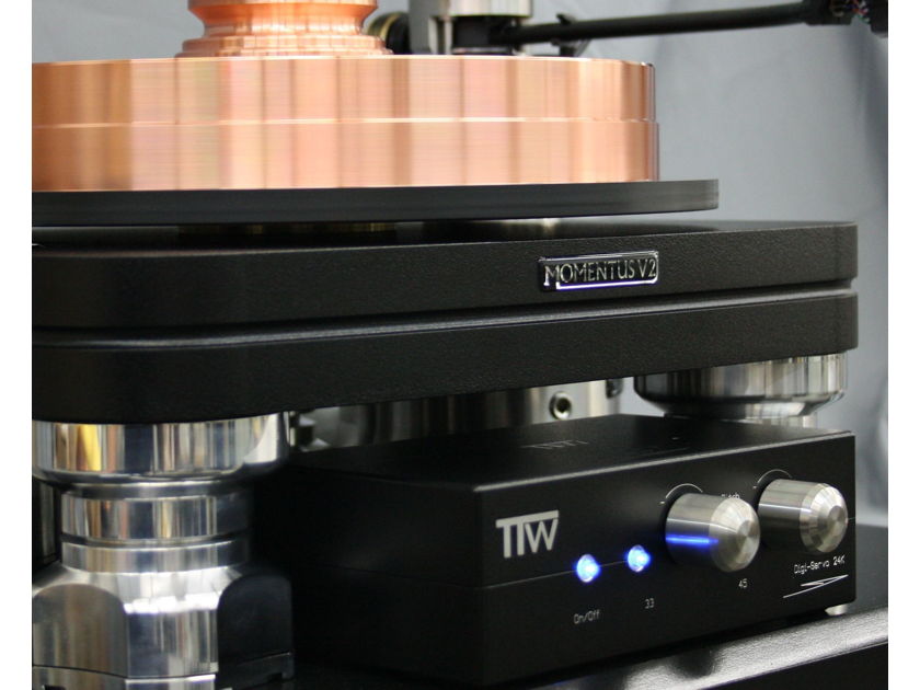 TTW Audio Momentus Rim CU9999 90 Lb Copper Platter Turntable Includes Avro 10 Inch Tone Arm