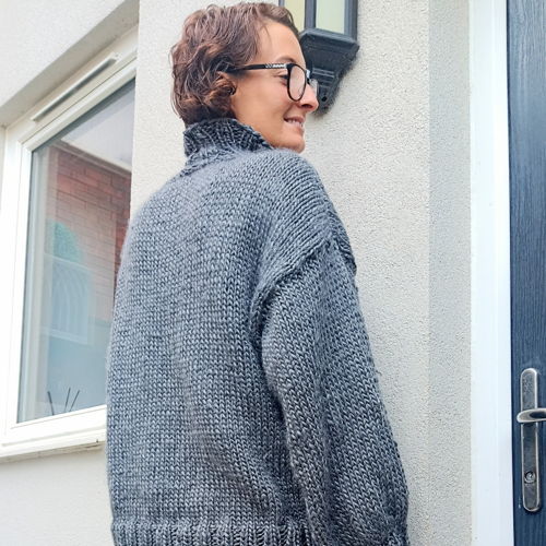 Straight needle sweater - knitting pattern