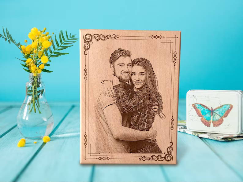 Laser Engrave a Photo on Wood 01
